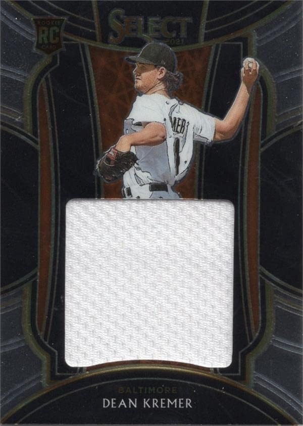 Dean Kremer oyuncu yıpranmış jersey yama beyzbol kartı (Baltimore Orioles) 2021 Panini Seçin Çaylak RJSDK-MLB Oyun Kullanılmış