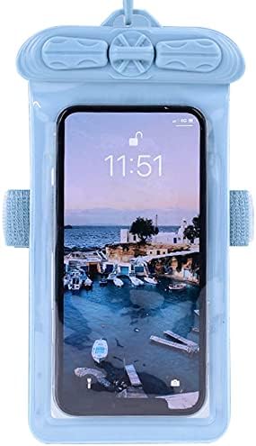 Vaxson telefon kılıfı ile Uyumlu BLU V5 Su Geçirmez Kılıfı Kuru Çanta [Ekran Koruyucu Film] Mavi