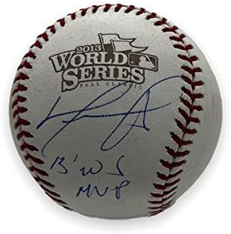 David Ortiz İmzalı 2013 WS Beyzbol w/ 13' WS MVP Yazısı JSA İmzalı Beyzbol Topları İmzaladı