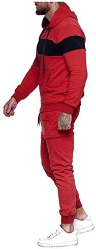 Mikey Mağaza erkek Eşofman 2 Parça kapüşonlu eşofman setleri Jogger Sweatpants Giyim Rahat Spor Takım Elbise
