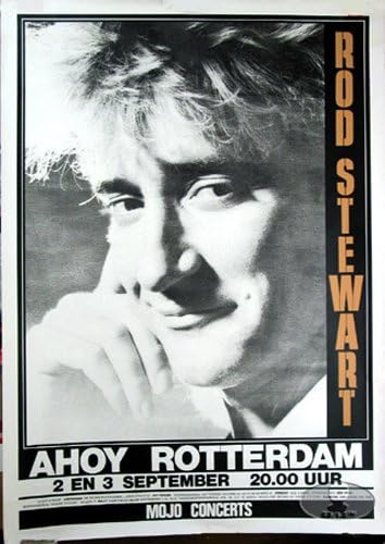 Rod Stewart 1986 Tur Konseri Afişi