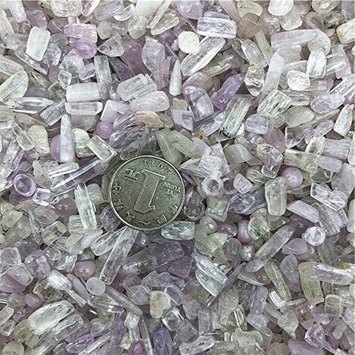 RUİTAİQİN SHİTU 50g 5-7mm Doğal Eskitme Spodumene Kuvars Kristal Toplu Taş Reiki Şifa Dekorasyon Doğal Taşlar ve Mineraller