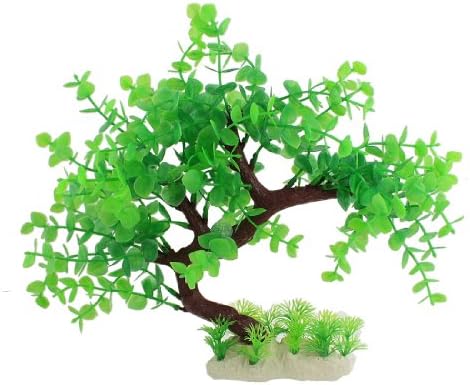 Akvaryum için Jardin Plastik Ağaç Dalı Bitkisi, 9,4 inç, Yeşil