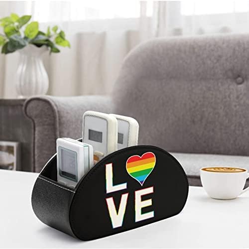 Eşcinsel Aşk Gökkuşağı LGBT Uzaktan Kumanda saklama kutusu PU Çok fonksiyonlu TV Uzaktan Kumanda Tutucular Organizatör Kutusu