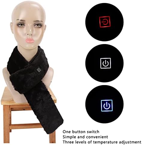 Isıtma Atkısı,Kadınlar için USB Elektrikli ısıtmalı Eşarp,Boyun Ağrısı giderici ve Boyun Isınması için,3 Vitesli Ayarlanabilir