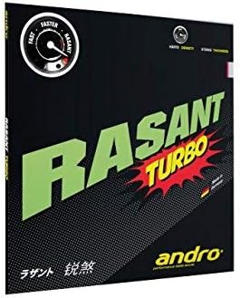 ANDRO Rasant Turbo Masa Tenisi Kauçuk, Siyah, 1.9 mm Sünger Kalınlığı
