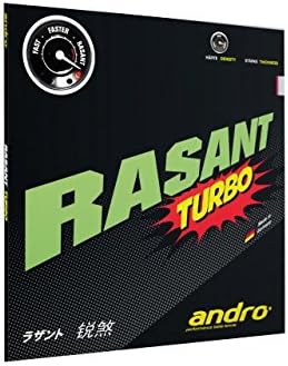 ANDRO Rasant Turbo Masa Tenisi Kauçuk, Kırmızı, 1.9 mm Sünger Kalınlığı