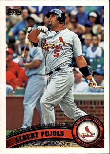 2011 Topps 547 Albert Pujols St. Louis Kardinaller MLB Beyzbol Kartı NM-MT