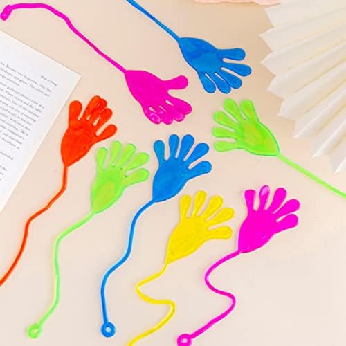 Kisangel 50 adet Favor Parti Çanta Malzemeleri Vinil Çorap Parmaklar Eller Elastik İyilik Ödül Goodie Oyuncak Komik Doğum