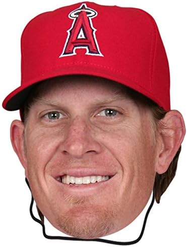 MLB Los Angeles Angels JeRed Weaver Yüz Maskesi, 12 inç x 9 inç, Ten rengi