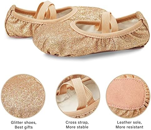 Stelle bale ayakkabıları Kızlar için Saten Bale Terlik Dans Ayakkabıları Yürümeye Başlayan/Küçük / Büyük Çocuklar