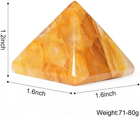 Artistone 1.6 Citrine Kristal Orgon piramidi Pozitif Enerji Jeneratörü Şifa Kristalleri Çakra Meditasyon Piramitleri Dekorasyon