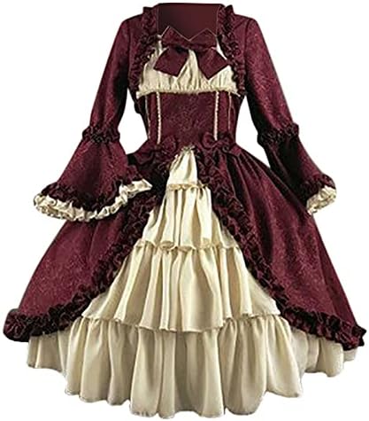 Rokoko Barok Marie Antoinette Balo 18th Yüzyıl Rönesans Mahkemesi Gotik Victorian Prenses Elbise Kadınlar için