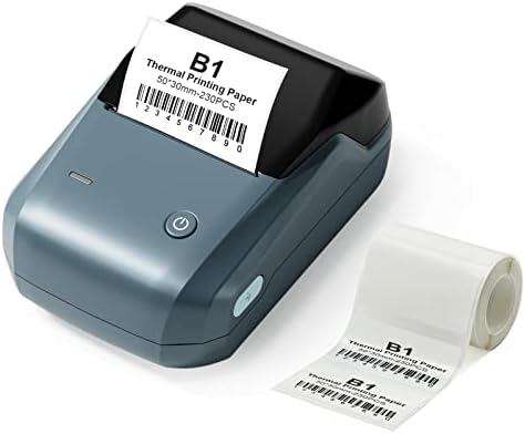 Bantlı 2 inç Etiket Yazıcısı B1, Bluetooth Termal Etiket Üreticisi Küçük İşletme Etiket Yazıcıları, Tüm Amaçlı Etiketlere