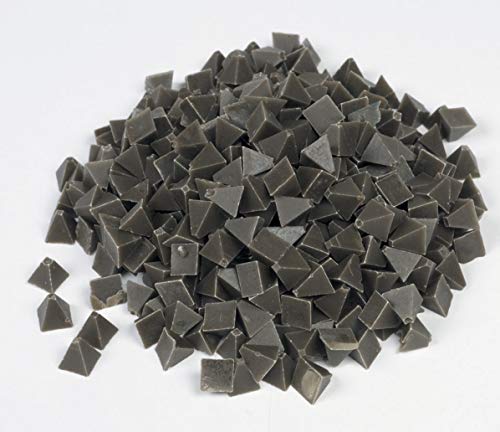 Raytech 41-141 Orta Kesim Piramitler Plastik Ortam, 55 lbs/cu ft Yoğunluk, 1/4 Boyut, Gri / Kahverengi, 5 lbs Ağırlık