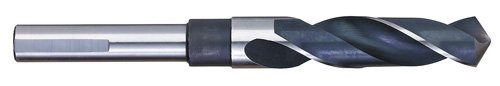 Titan SD92553 Yüksek Hız Çelik Gümüş ve Deming Matkap, 1/2 Sap, 3 Flats, 53/64 Boyutu, 118 Derece Açı Noktası, 6 Toplam Uzunluk