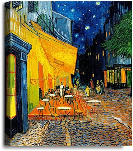 Vincent Van Gogh'un Geceleri A & T SANAT Kafe Terası. Dünya Klasik Sanat Reprodüksiyonları, Giclee Tuval Baskılar Duvar Sanatı