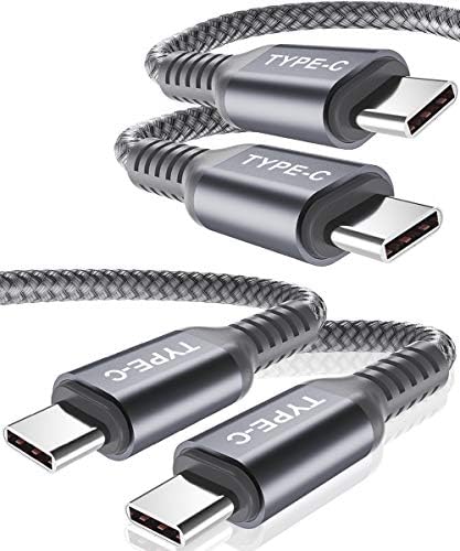 Basesailor USB C Tipi C 100 W Kablo 6.6 ft/2 Paketi,Güç Teslimat Hızlı Şarj PD Şarj Kablosu için MacBook, iPad Pro 10 10th