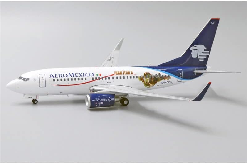 JC Kanatları AEROMEXİCO Boeing 737-700 için XA-GOL 1/200 DİECAST Uçak Önceden oluşturulmuş Model