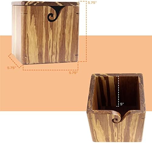 JubileeYarn Bambu İplik kapaklı kase Tutucu Örgü Tığ Aksesuarları-Kaplan Şerit-1 Kutu