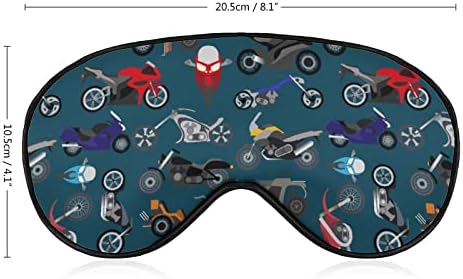 Motosiklet Göz Maskesi Erkekler ve Kadınlar için Ayarlanabilir Kayış ile Gece Uyku Seyahat Şekerleme