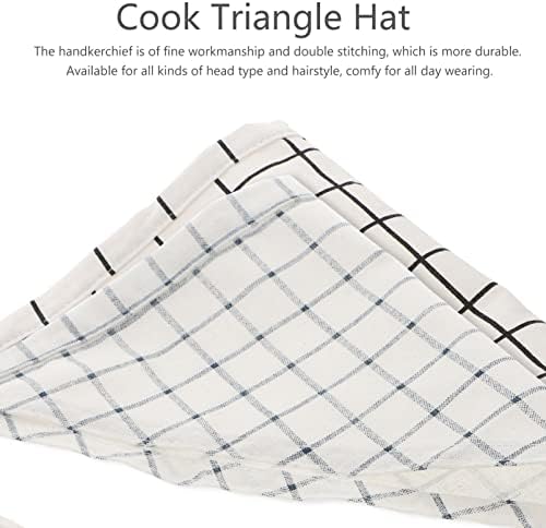 SOIMISS 4 adet Kapaklar Klasik Çocuk Pişirme Bandı Baskılı Aşçı Şapka Pişirme Mutfak Üçgen Şapkalar Çocuklar Ev
