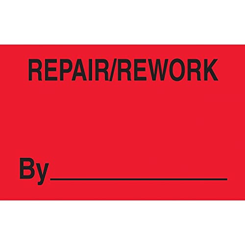 Generic DL3341 Repair / Rework by Etiketleri, 3 x 5, Floresan Kırmızı