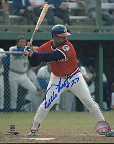 Willie Horton Cleveland Kızılderilileri, Coa İmzalı MLB Fotoğrafları ile İmzalı 8x10 Fotoğraf İmzaladı