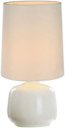 KNOXC Başucu Lambaları, Kapalı cam masa lambası, Yatak Odası Başucu Dekoratif masa lambası Kumaş Abajur masa lambası basmalı