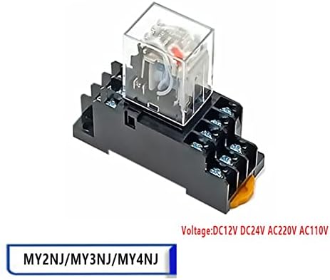 CZKE 1 Takım güç rölesi Bobin Genel DPDT Mikro Mini Elektromanyetik Röle anahtarı Soket Tabanı ile LED AC 110/220V DC 12