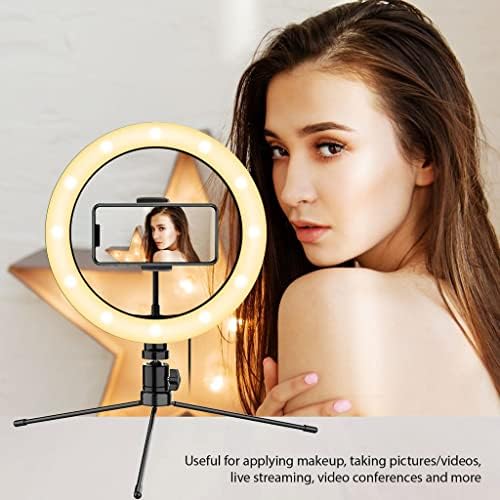 Parlak Selfie Halkası Üç renkli ışık Gionee Elife S7'nizle Uyumlu Canlı Akış/Makyaj/YouTube/TikTok/Video/Çekim için Uzaktan