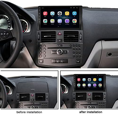 LEXXSON Carplay Radyo Android Radyo Mercedes Benz C Sınıfı için W204 C200 C230 C250 C300 C350 2008 2009 2010 NTG4.0 ile 9