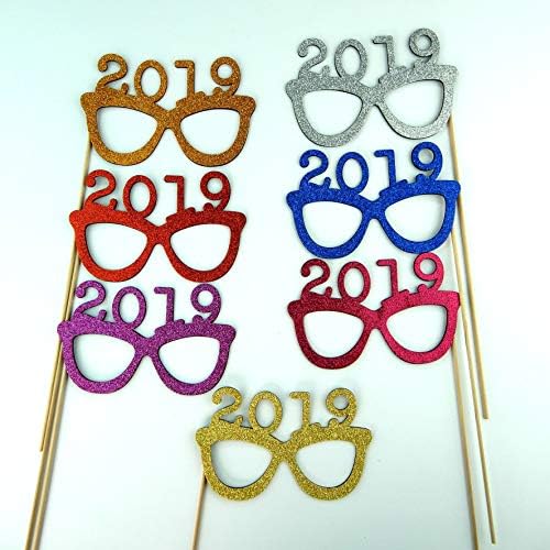picwrap 2019 Gözlük fotoğraf kabini Sahne Bir Çubuk Malzeme üzerinde Gözlük Glitter Köpüklü Su Geçirmez Normal Kart Stoğundan