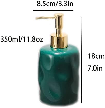 11.8 OZ / 350 ML Tezgah Sabunluk Manuel Losyon pompa şişesi Dağıtıcı Seramik Sıvı Dağıtıcı Sabun Dağıtım Ev ve Mutfak