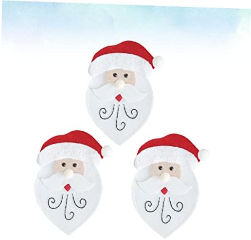 NOLİTOY 3 adet Sofra Tutucular Noel Dekor Sevimli Santa Mutfak Parti Kapakları