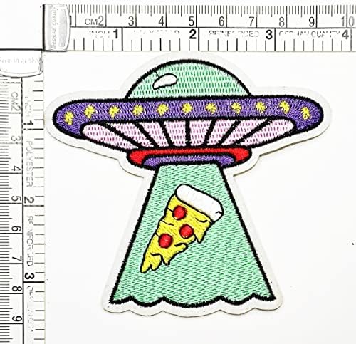 Kleenplus 3 Adet. Uzay gemisi Uçan UFO Yamalar Sticker Karikatür Çocuk Çocuk Nakış Demir On Kumaş Aplike DIY Dikiş El Sanatları