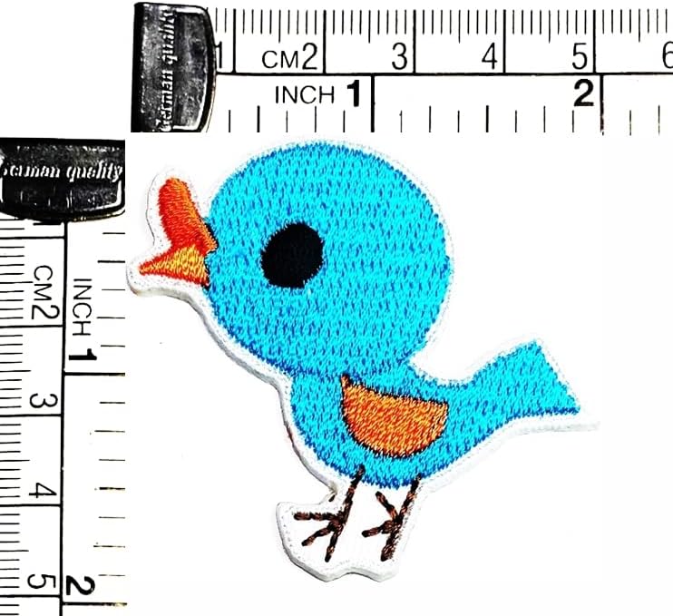 Kleenplus 3 adet. Mini Küçük Ördek Sevimli Mavi Yama Karikatür Çıkartmalar El Sanatları Sanat Dikiş Tamir İşlemeli Demir