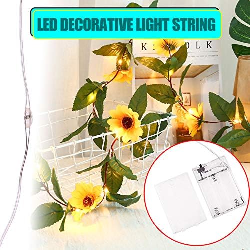 Dize Modları 8 Lamba LED ampul ışık Topu Powered Pil Ev Dekor yapay çiçekler Dekorasyon için