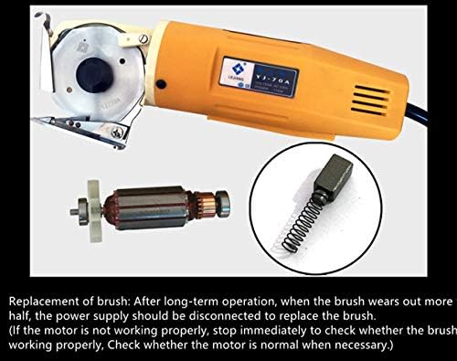 170W Elektrikli Kumaş Kesici Kumaş Yuvarlak Bıçak Kesme Makinası Döner Bıçak Elektrikli Testere Kesme Tekstil Kesici Çapı