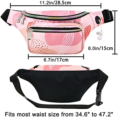 FİOBEE Fanny Paketleri Kadınlar için Moda Crossbody bel çantası Bel Paketi Su Geçirmez Koşu Fanny Paketi Kadın Kızlar için