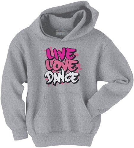 Threadrock Büyük Kızların Canlı Aşk Dans Gençlik Hoodie Sweatshirt