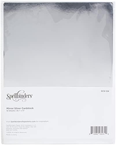Spellbinders KART STOĞU 8. 5X11 10P AYNALARLVR, Ayna Gümüş