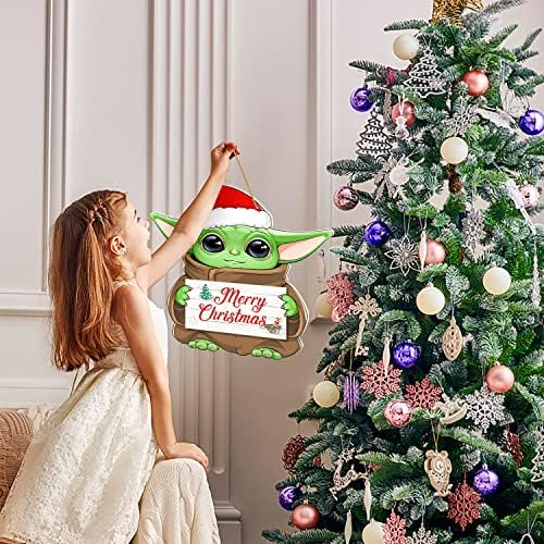 Noel Ön Kapı Süslemeleri Asılı Işaretleri Kapı Işareti noel dekoru Merry Christmas Işareti Büyük Noel Temalı Parti Malzemeleri