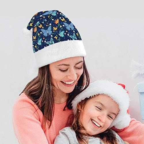 Noel Noel Baba Şapkası, Yetişkinler için Güzel Kelebek Noel Tatil Şapkası, Yeni Yıl Şenlikli Kostüm Tatil Partisi Etkinliği