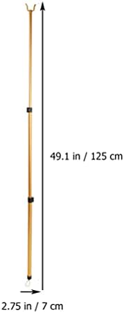 Kancalı DOITOOL Askı Retriever Direği-Ayarlanabilir 49 inç Yüksek Erişimli Dolap Direği-Giysilere Kolayca Ulaşmak için Çubuk