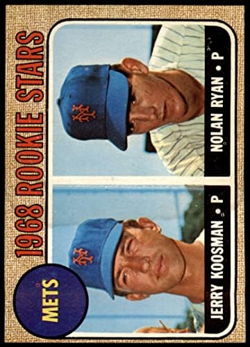 1968 Topps 177 Bir Mets Çaylakları Nolan Ryan / Jerry Koosman New York Mets (Beyzbol Kartı) (Arkası Altın Rengindedir)