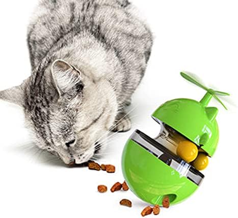 Tavşanlar için otomatik Besleyici Eğitim Tedavi Kedi Maması Yavaş Oyuncak Besleyici Oyuncak İnteraktif Tumbler Dağıtıcı Kedi