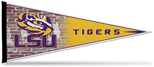 Rıco Industrıes NCAA LSU Tigers Flama Pennant 12x30, Takım Renkleri, Bir Boyut