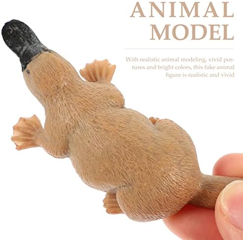 Toyvian Mini Bebek Minyatür Hayvan Heykelcik Plastik Ördek Gagası Vahşi Yaşam Hayvan Oyuncak Çocuk Eğitim Modeli