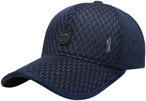Örgü Beyzbol Kapaklar Erkekler Kadınlar için Hızlı Kuru Yaz Baba Şapka Klasik Düz Düşük Profilli Şapka Egzersiz Spor Şapka